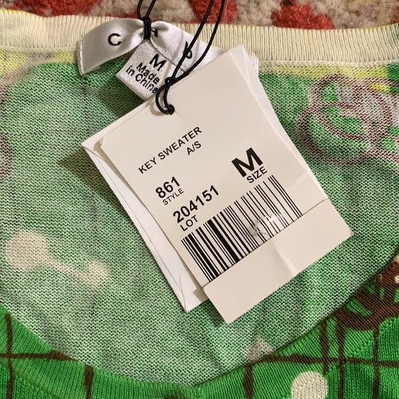CAbi vintage key spring sweater NWT - Picture 3 of 5